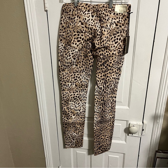 Roberto Cavalli Leopard Skinny Pants Jeans Hidden Spellout IT 42 US 6 B2 - Picture 12 of 13